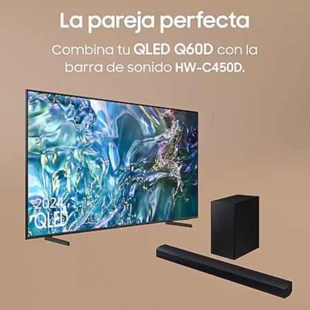 Samsung Q60D TQ43Q60DAU 43 pulgadas QLED 4K Ultra HD Smart TV Titanio Samsung Q60D TQ43Q60DAU 43 pulgadas QLED 4K Ultra HD Smart TV Titanio